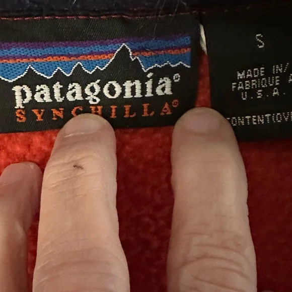 Vintage Patagonia Rare Women’s Orange Synchilla Fleece Vest, Size Small. - Picture 3 of 11